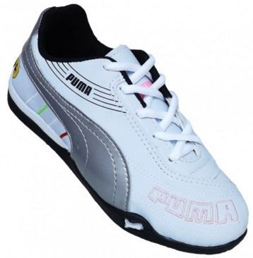 TÊNIS FEMININO INFANTIL PUMA FERRARI 2 - Branco