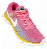 TÊNIS FEMININO NIKE FLYKNIT MAX 2015 - Rosa e Amarelo
