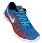 TÊNIS NIKE FLYKNIT MAX 2015 - Azul e Vermelho